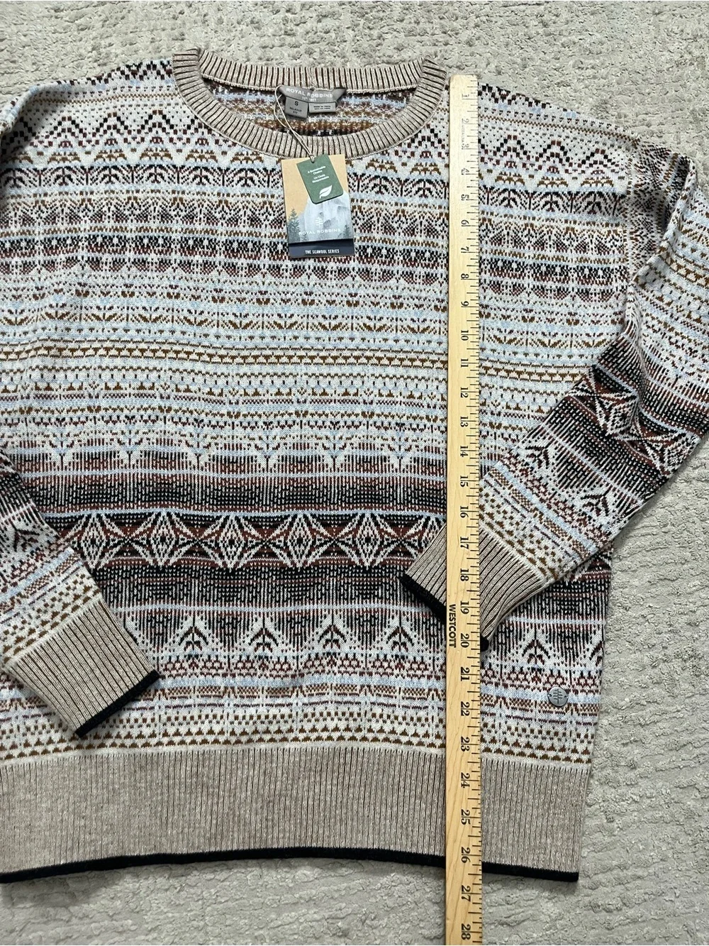 NWT Royal Robbins Westlands Relaxed Pullover Wool Blend Sweater